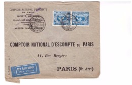 Lettre1934 Egypte Alexandrie à Destination France CNEP Avec Timbre Paire Attachée 2 Timbres - Brieven En Documenten