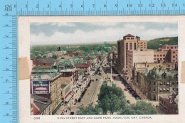 Canada Ontario - Letter Postcard,  King Street East And Gore Park Hamilton  - 2 Scans - Hamilton