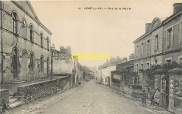 44 Legé, Rue De La Mairie, Enfants Avec Cerceaux..., Carte Pas Courante - Legé