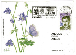 CPM   87    PANAZOL      PANA LOISIRS 1990    ANCOLIE ARGUS      DESSIN VILLAUTREIX - Panazol