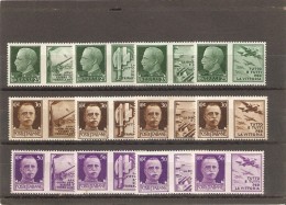 1940 Se-tenant Serie Sans Charniere ** - Oorlogspropaganda