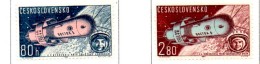 MISS209 - CECOSLOVACCHIA 1963 ,  VOSTOK Dentellato    ***  MNH Spazio / Geofisico. - Luchtpost