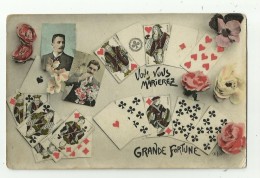 Vintage  Postcard  *  Vous Vous Marierez Grande Fortune  ( Jeu De Cartes - Carte à Jouer - Playing Cards - Speelkaart) - Playing Cards