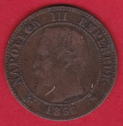 France 2 Centimes Napoléon III 1856 B - 2 Centimes