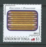 Tonga 2012 Education & Penmanship $3 Single MNH - Tonga (1970-...)