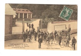 CPA 91 VERT LE PETIT Poudrerie Militaire Du Bouchet Sortie Des Ouvriers Ouvriers Attelage Bâtiments - Vert-le-Petit