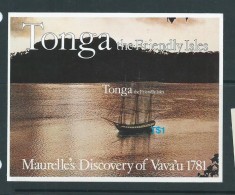 Tonga 1981 Maurelle Discovery Anniversary Miniature Sheet MNH - Tonga (1970-...)