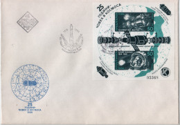 BULGARIA / Bulgarie 1986 SPACE- 25 YEARS GAGARIN S/S  Imperforate FDC - Other & Unclassified