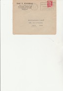 DEVANT DE LETTRE AFFRANCHIE N° 813  OBLITERE FLAMME " VINAIGRE D'ORLEANS RENOMMEE UNIVERSELLE - CAD  ORLEANS RP  -1950 - Mechanische Stempels (reclame)