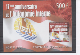 POLYNESIE Frse - Autonomie Interne : 17 Ans De L'Autonomie Interne - Blocs-feuillets