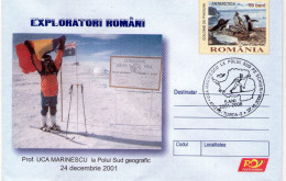 Antarctica, Uca Marinescu At South Pole - Antarktis-Expeditionen