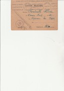 RECEPISSE EN FRANCHISE MILITAIRE AVEC FLAMME "TENTEZ LA CHANCE -LOTERIE NATIONALE- CAD LYON RP 5-8-49 - Military Postmarks From 1900 (out Of Wars Periods)
