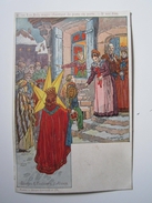 Illustrateur Paul Kauffmann - Usages Et Costumes D´Alsace - N° 2 (Les Rois Mages Chantant De Porte à Porte) - Kauffmann, Paul