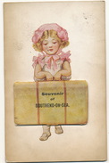 Southend On Sea Mechanichal Multi View Card With Girl Each View 6/3,5 Cms Prittlewell Village - Southend, Westcliff & Leigh