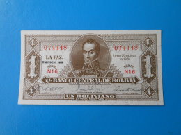 Bolivie Bolivia 1 Boliviano 1952 P128c UNC - Bolivie