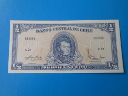 Chili Chile 1/2 Escudo 1962-1975 P134Aa UNC - Cile