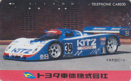 Télécarte Japon / 290-27825 - VOITURE DE COURSE F1 - TOYOTA / KITZ 92 C-V  - RACING CAR Japan Phonecard - 2984 - Voitures