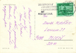 L1360 - DDR (1977) Wolgast 1: Aimed At The Recipient's Postings With Postal Code (postcard Loddin-Kölpinsee) Tariff 10pf - Codice Postale
