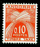 ANDORRE FRANCAIS - YT Taxe 43 ** - TIMBRE NEUF ** - Nuovi