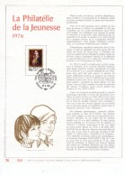 Carte Max Gold - Feuillet Or - 1779 - Philatelie De La Jeunesse - 1971-1980