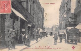 Paris    75    Série  Tout Paris .Rue Du Temple   3 Eme Et 4 Eme. Vente De Cartes Postales A Gauche Edition Fleury N° 64 - Lotti, Serie, Collezioni