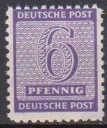 SBZ West-Sachsen 1945 MiNr.121X  ** Postfr. Ziffern ( 3965 ) - Postfris