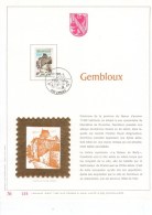 Carte Max Gold - Feuillet Or - 1870 - Gembloux - 1971-1980