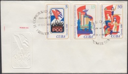 1980-FDC-36  CUBA. FDC. 1980. II CONGRESO DEL PARTIDO COMUNISTA DE CUBA. FIDEL CASTRO. - FDC