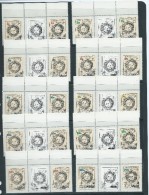 Tonga Niuafo´ou 1983 Map Definitives Self Adhesives First Issue Part Set Of 15 VFU Gutter Pairs With Label , 1 X 3s Only - Tonga (1970-...)