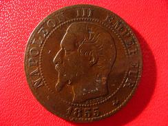 Cinq 5 Centimes Napoléon III 1855 BB Strasbourg Chien 3503 - 5 Centimes