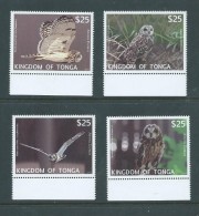 Tonga 2012 $25 Owls Airmail Express Set Of 4 MNH - Tonga (1970-...)