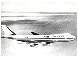 Fiche Avion Boeing 747 Air France 21X31 Cm 12-74 Publié Par Le Service D'information D'Air France - Altri & Non Classificati