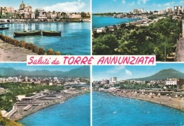 NAPOLI - Saluti Da Torre Annunziata - 4 Vedute - 1970 - Torre Annunziata