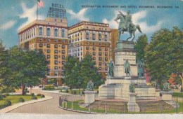 Etats Unis -  Virginia - Richmond - Washington Monument And Hotel Richmond : Achat Immédiat - Richmond