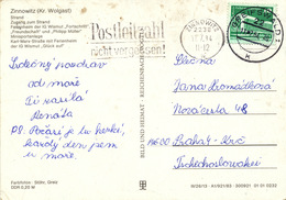 L1404 - DDR (1984) 22 Greifswald 1 / 2238 Zinnowitz: Do Not Forget Your Postcode! (postcard: Zinnowitz); Tariff: 10 Pf. - Codice Postale