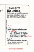 FRANCE 12 / 95 F536  CRACKERS BELIN 50 U SO3 DN A + 8 N° LASERS 9 CHIFFRES JG SUR LA 2 EME - Fehldrucke