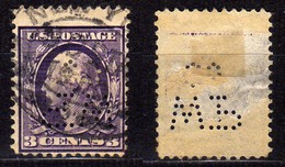 USA1916 - MiNr: 225 Perfin  Used - Perforados