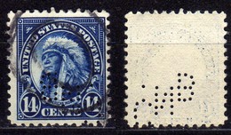 USA1922 - MiNr: 276 Perfin  Used - Perforados