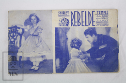 Old 1935 Cinema/ Movie Advtg Image -Movie: The Littlest Rebel, Actors: Shirley Temple, John Boles, Jack Holt - Cinema Advertisement