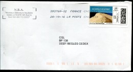 FRANCE - MonTimbrenLigne - Lettre Verte - Nouvelle Aquitaine (Dune Du Pilat - Bassin D'Arcachon) - Druckbare Briefmarken (Montimbrenligne)