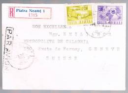 Romania, 1965, For Geneve - Cartas & Documentos