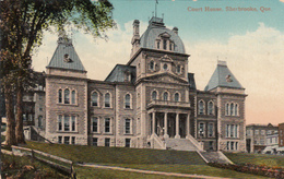 Sherbrooke Québec Canada - Original View Of Court House - Palais De Justice - Valentine & Sons - 2 Scans - Sherbrooke
