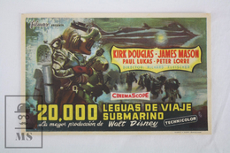 Walt Disney 1954 Cinema/ Movie Advertising - 20,000 Leagues Under The Sea, Actors:Kirk Douglas, James Mason, Paul Lukas - Cinema Advertisement