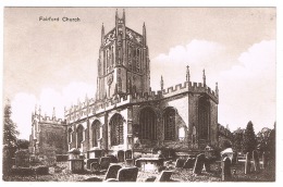 RB 1129 - Early Postcard - Fairford Church & Graveyard - Gloucestershire - Autres & Non Classés