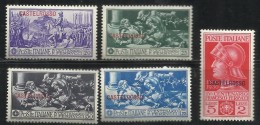 COLONIE ITALIANE CASTELROSSO 1930 FERRUCCI SERIE COMPLETA COMPLETE SET MNH - Castelrosso