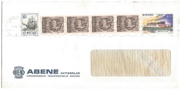 SUEDE LETTRE DE JOHANNESMOV POUR LA FRANCE 1974 - 1930- ... Coil Stamps II