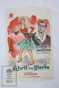 1952 Cinema/ Movie Advertising - April In Paris, Actors: Doris Day, Ray Bolger, Paul Harvey, George Givot - Cinema Advertisement