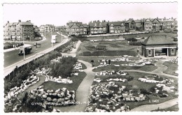 RB 1130 -  1962 Real Photo Postcard - Gynn Gardens Blackpool Lancashire - Plastics Slogan - Blackpool