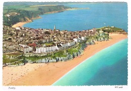 RB 1130 -  Bamforth Postcard - Aerial View Of Tenby - Pembrokeshire Wales - Pembrokeshire