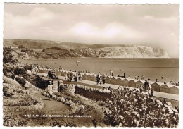 RB 1130 -  Real Photo Postcard - The Bay & Garden Walk - Swanage Dorset - Swanage